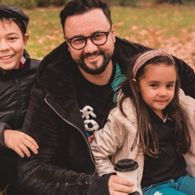 Cătălin Măruță a făcut o ședință foto cu Eva și David