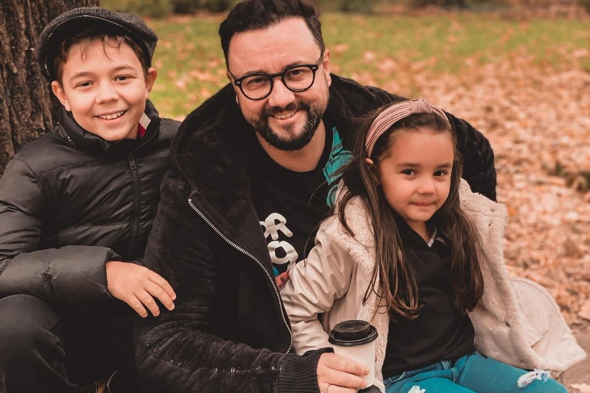 Cătălin Măruță a făcut o ședință foto cu Eva și David