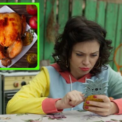 Pui pe pat de mere și lămâie - rețeta făcută de Geanina din Las Fierbinți